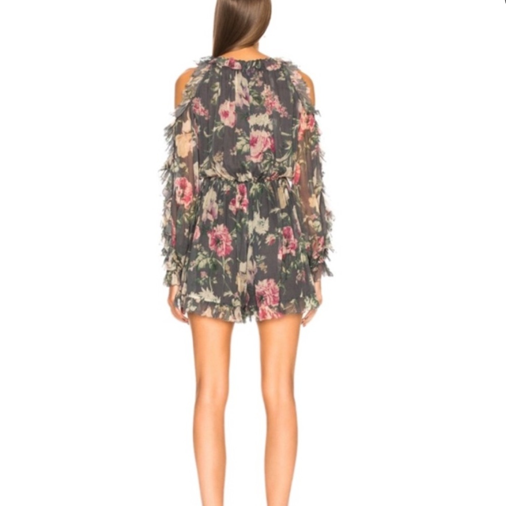 ZIMMERMANN Iris Tie Sleeve Playsuit - Picture 2 of 12